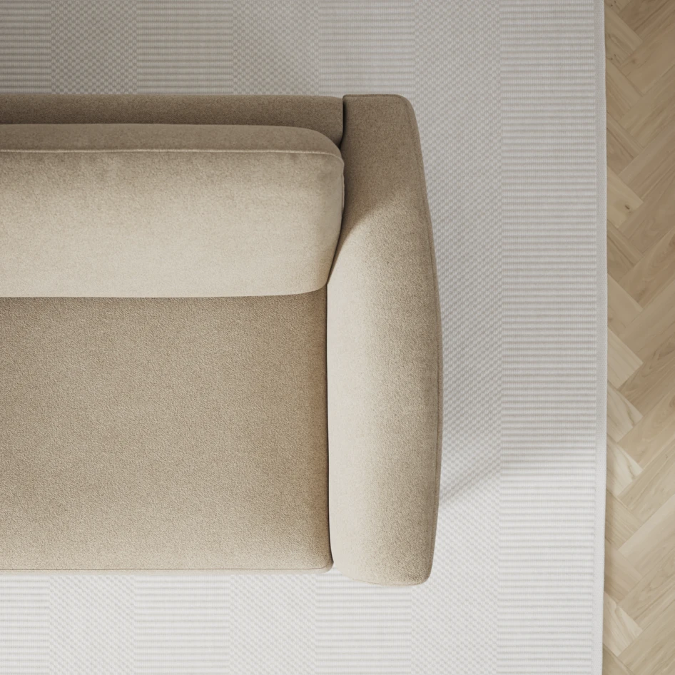 Bridge - 3-sits soffa med schäslong vänster och divan höger - Beige