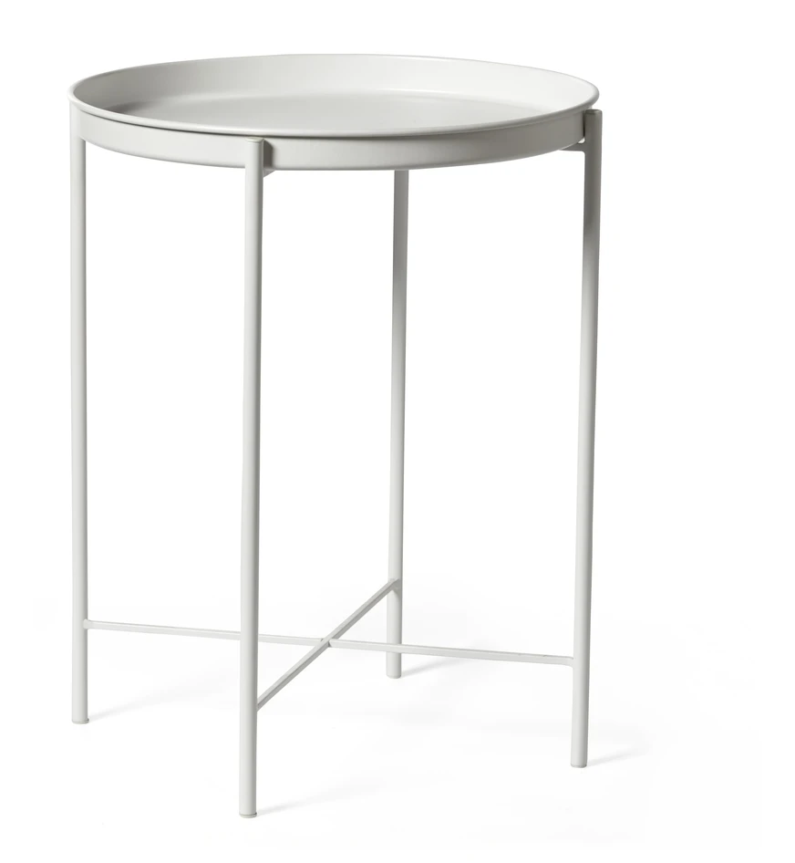 Kajsa - Brickbord, Ø 40,5, H 52 cm - Vit