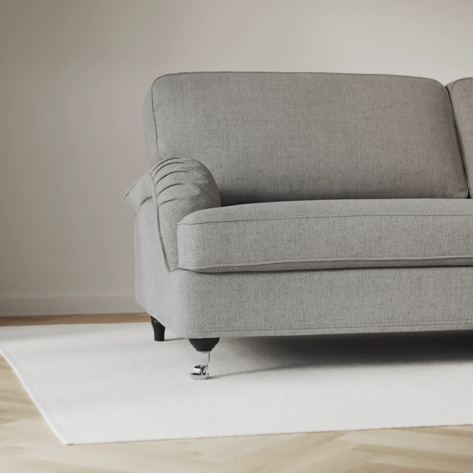 Oxford - 3-sits soffa svängd - Grå