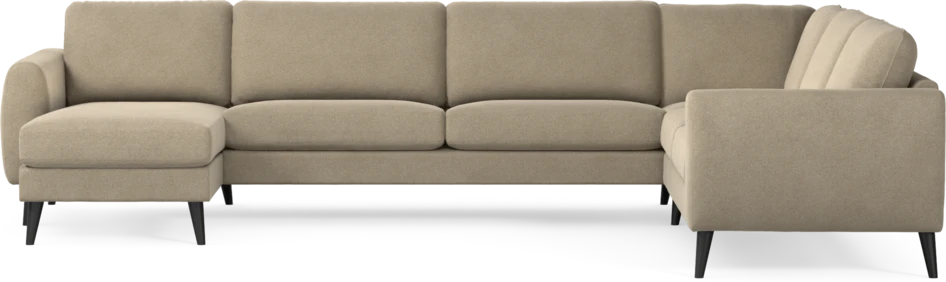 Bridge - Hörnsoffa, 3+2-sits med schäslong vänster - Beige