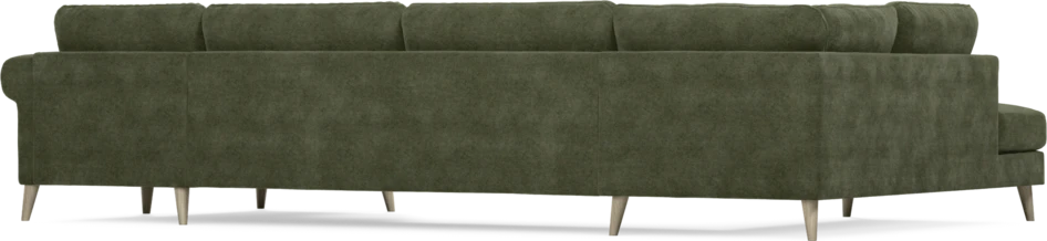 Bridge - 3-sits soffa med divan vänster och schäslong höger - Grön