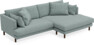 Harper - 4-sits med schäslong XL höger - Grön