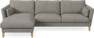 Winston - 3-sits soffa med schäslong, vändbar - Grå