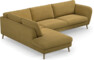 Madison - 3-sits soffa med divan vänster - Gul