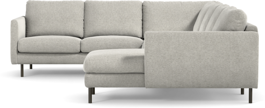 Madison Lux - Hörnsoffa med schäslong höger - Grå