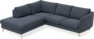 Madison - 2-sits soffa med divan vänster - Blå