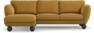 Madison Lux - 2-sits soffa med schäslong vänster - Gul