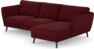 Madison - 2-sits soffa med schäslong höger - Röd
