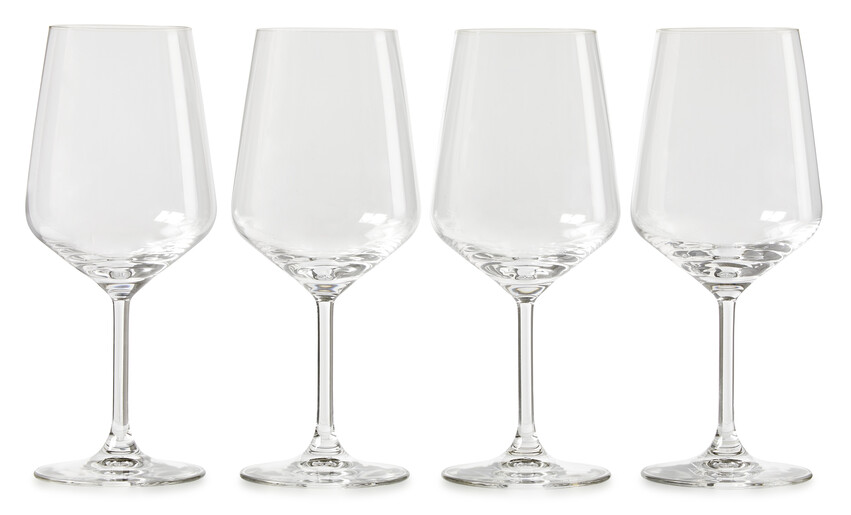 Style - Rödvinsglas, H 23 Ø 9,6 cm, 63 cl, 4-pack - Vit