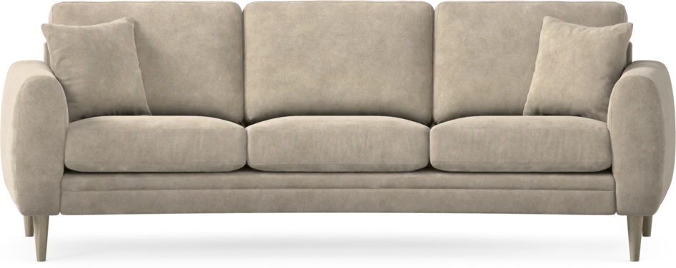 Eden - 3-sits soffa svängd - Beige