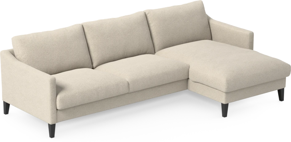 Winston - 3-sits soffa med schäslong, vändbar - Beige