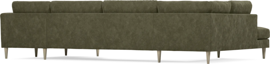Bridge - 3-sits soffa med divan vänster och schäslong höger - Grön