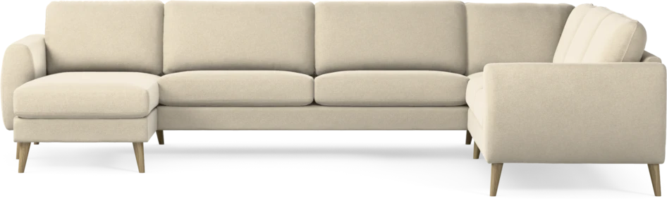 Bridge - Hörnsoffa, 3+2-sits med schäslong vänster - Beige