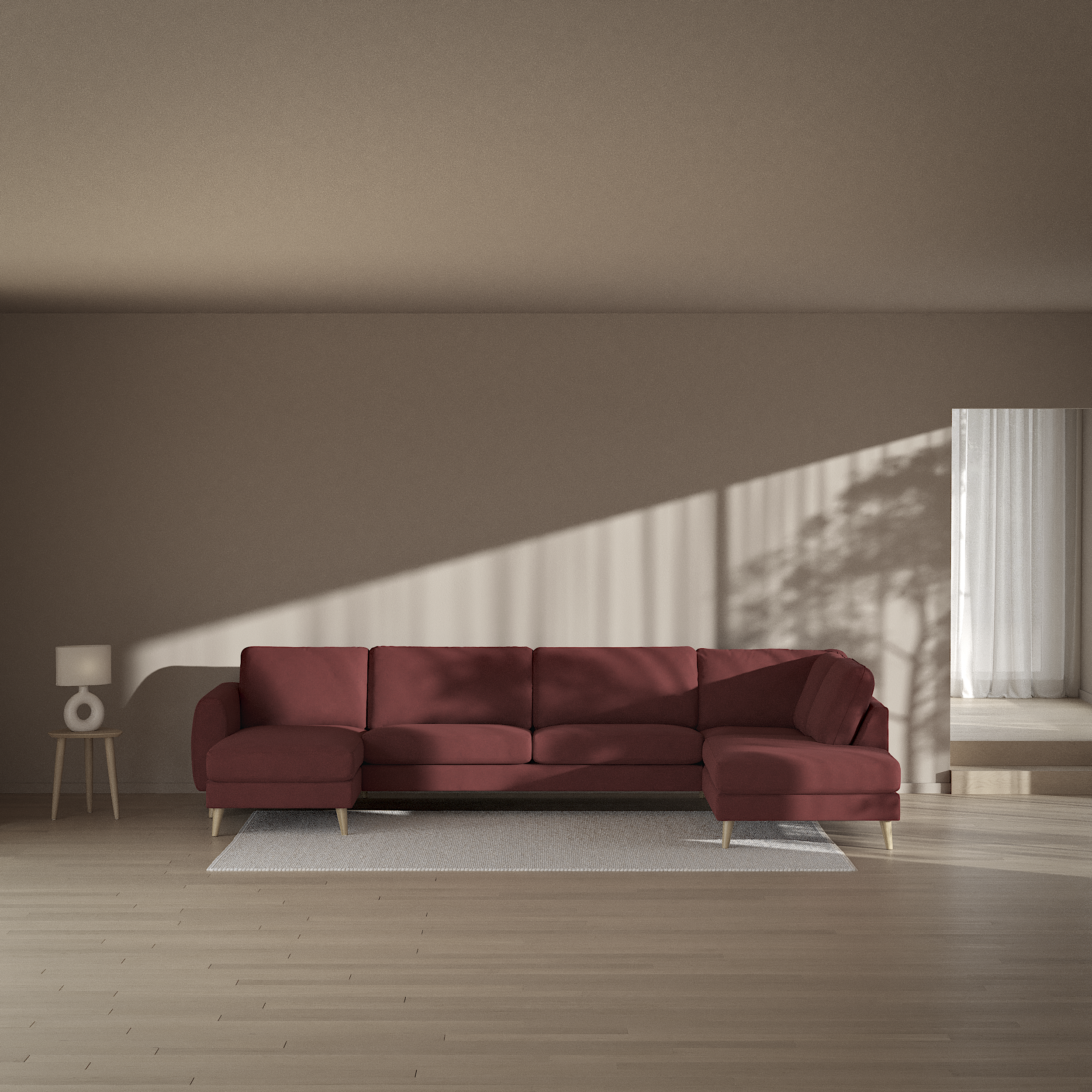 Bridge - 3-sits soffa med schäslong vänster och divan höger - inspiration