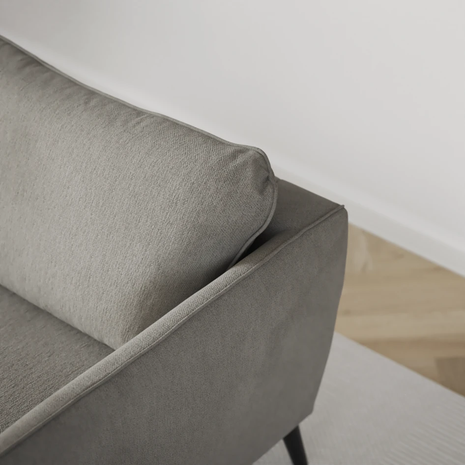 County - 3-sits soffa med schäslong vänster och divan höger - Grå