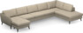 County - 4-sits soffa med schäslong vänster och divan höger - Beige