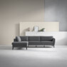 County - 2,5-sits soffa med divan vänster - Grå