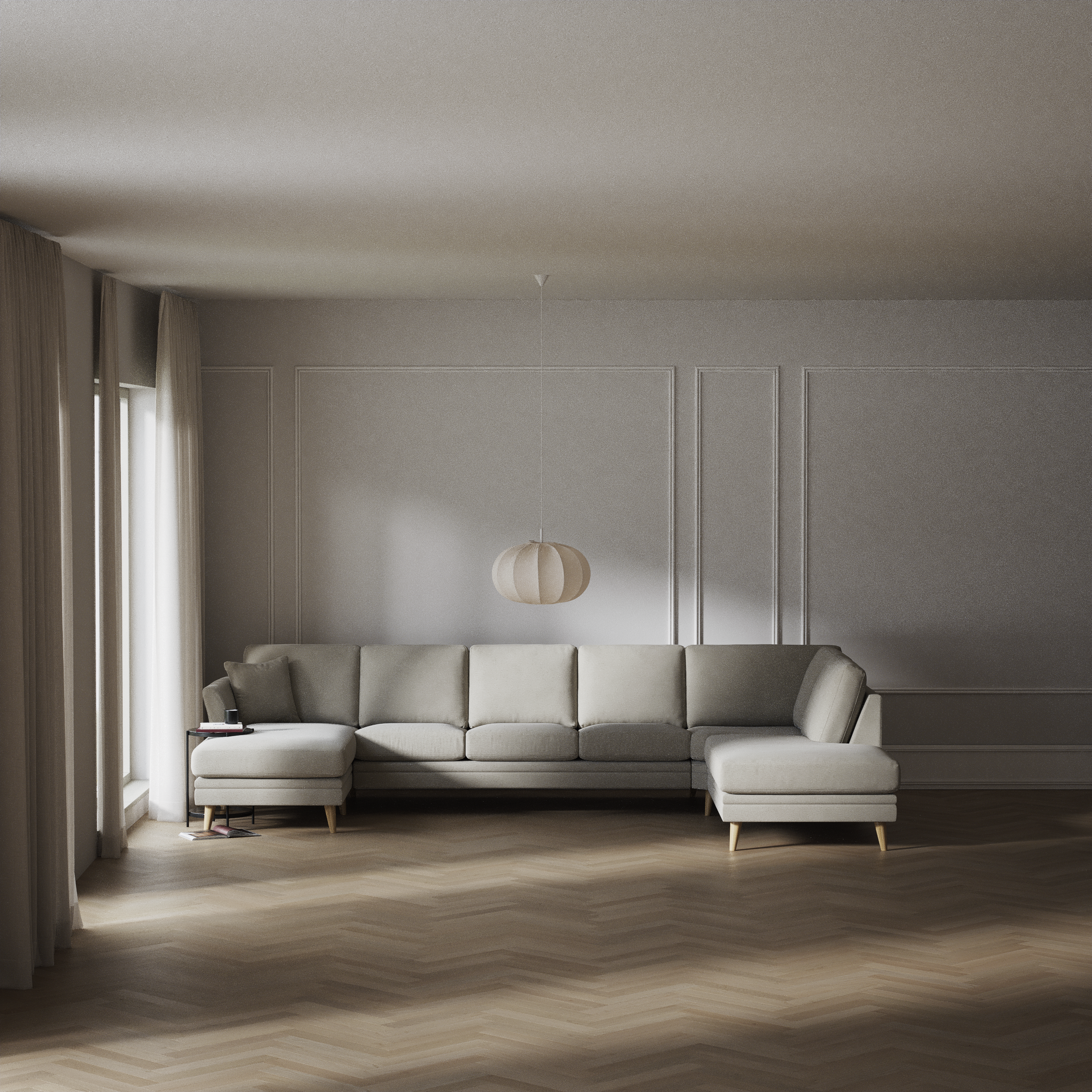 Eden - 3-sits soffa med schäslong vänster och divan höger - inspiration