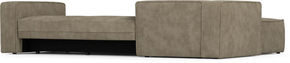 Ide - Bäddsoffa 3-sits med schäslong vänster - Beige