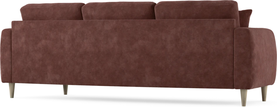 Eden - 3-sits soffa svängd - Röd