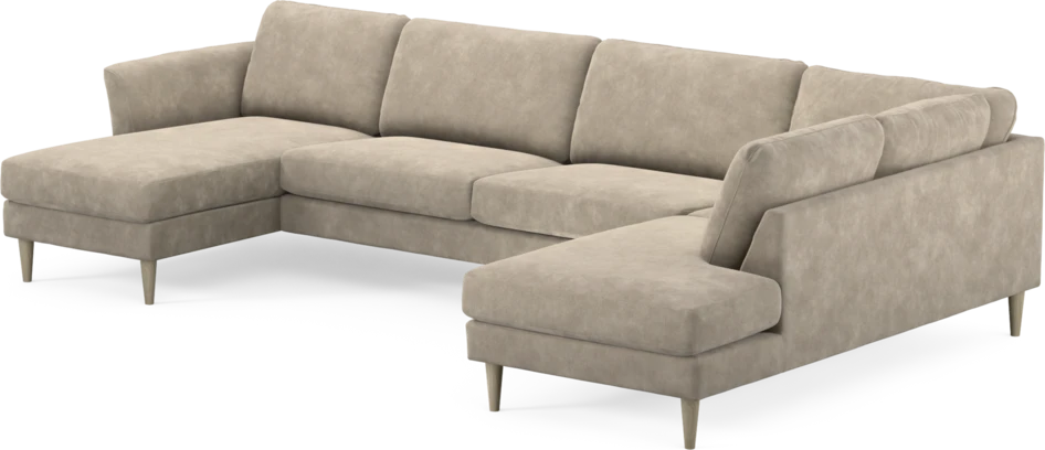 Bridge - 3-sits soffa med schäslong vänster och divan höger - Beige