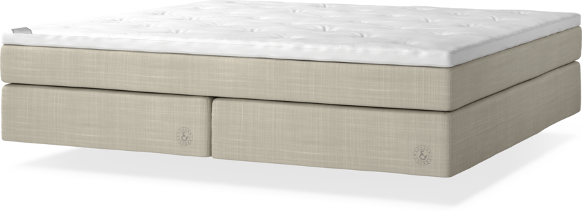 Cape Farewell - Kontinentalsäng, dubbelsäng med svävande utseende - Beige