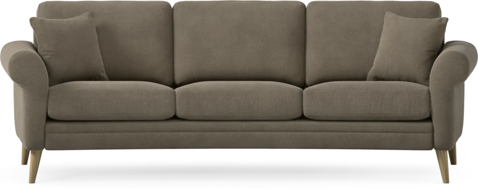 Eden - 3-sits soffa svängd - Beige