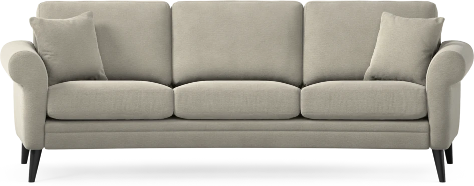 Eden - 3-sits soffa svängd - Brun