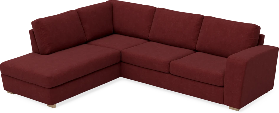 Friday - 2,5-sits soffa med divan vänster - Rosa