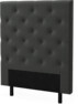 Delux Pikerad - Sänggavel, 90-210 cm - Grå