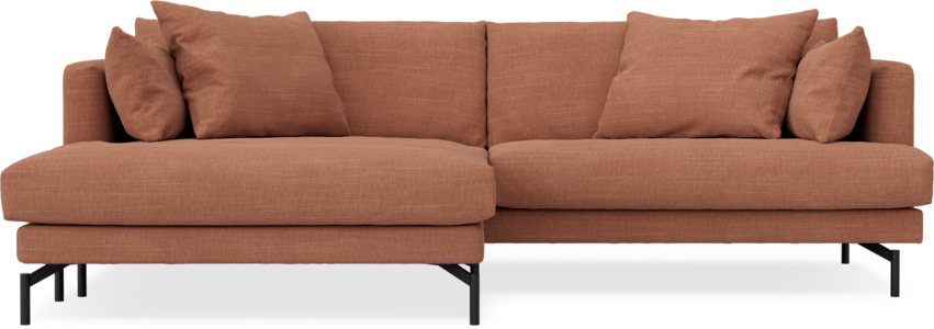 Harper - 4-sits med schäslong XL vänster - Orange