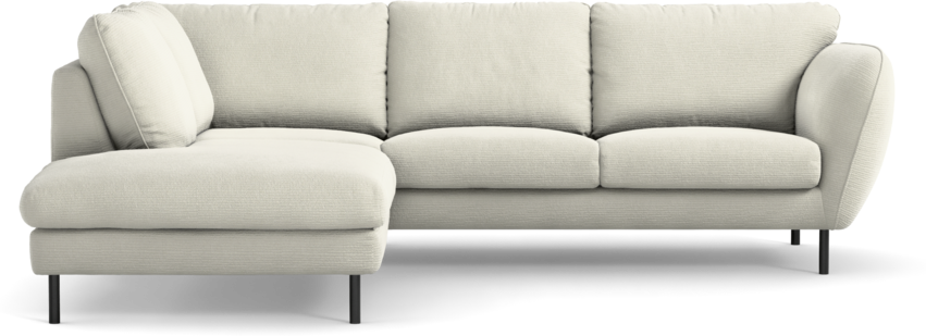 Madison Lux - 2-sits soffa med divan vänster - Vit