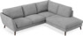 Madison Lux - 2-sits soffa med divan höger - Vit