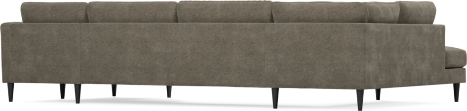 Bridge - 3-sits soffa med divan vänster och schäslong höger - Brun