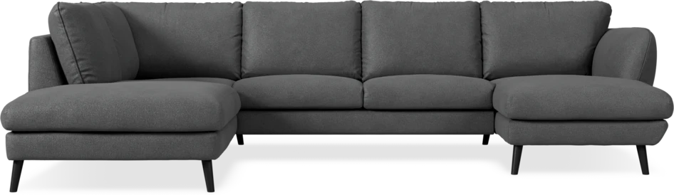 Madison - 2-sits soffa med divan vänster och schäslong höger - Grå