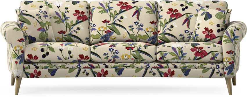 Eden - 3-sits soffa svängd - Flerfärgad