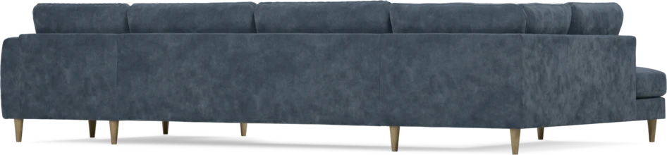 Bridge - 3-sits soffa med divan vänster och schäslong höger - Blå