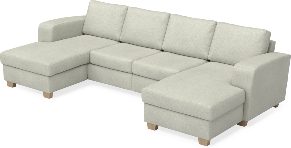 Friday - 2-sits soffa med två schäslonger - Beige