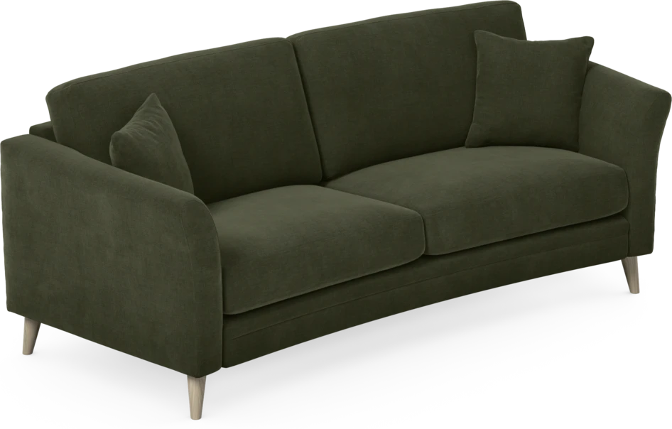 Eden - 2,5-sits soffa svängd - Grön