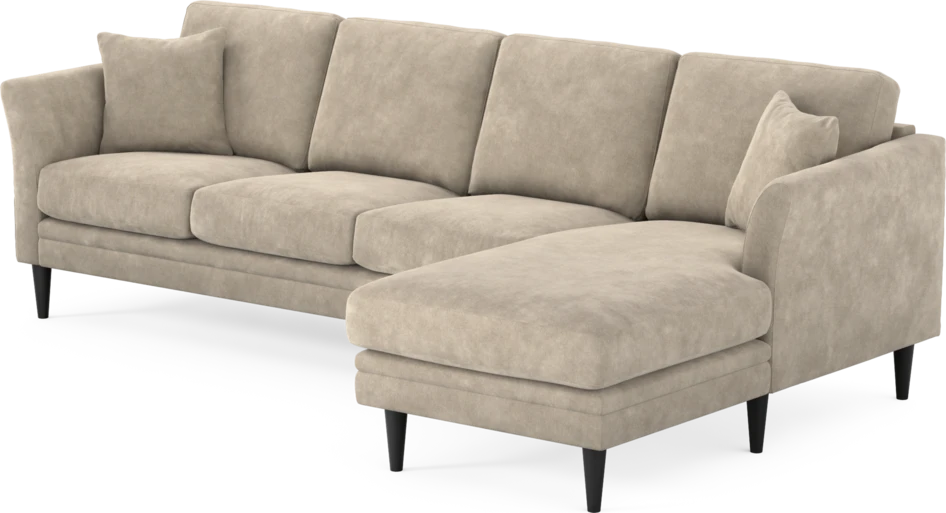 Eden - 3-sits soffa med schäslong - Beige