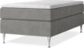New York - Kontinentalsäng, enkelsäng med bäddmadrass och sängben - Grå