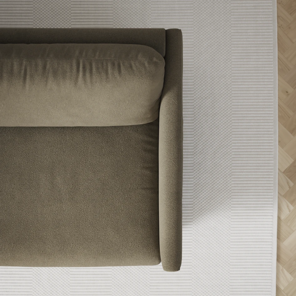 Madison - 2-sits soffa med divan vänster och schäslong höger - Brun