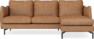 Madison - 2-sits soffa med schäslong höger - Orange