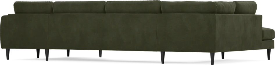 Bridge - 3-sits soffa med divan vänster och schäslong höger - Grön