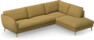 Madison Lux - 3-sits soffa med divan höger - Gul