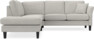 Eden - 2-sits soffa med divan - Grå