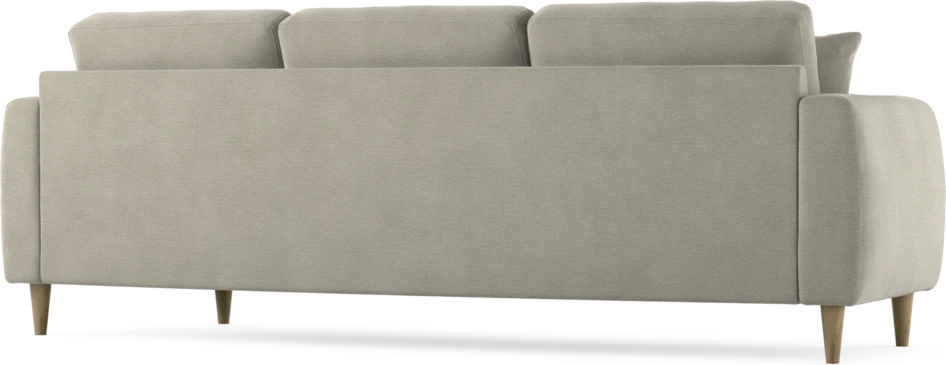 Eden - 3-sits soffa svängd - Brun
