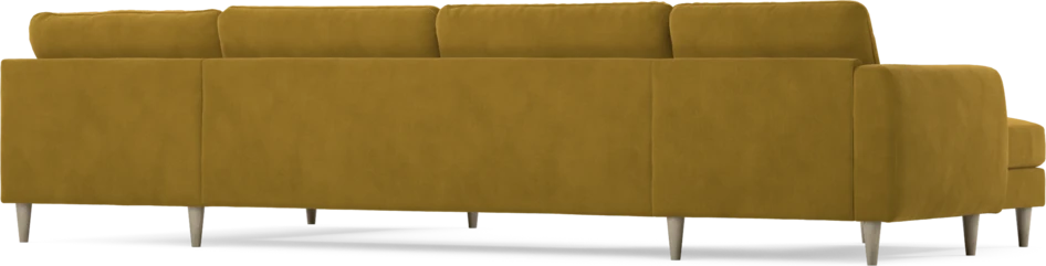 Bridge - 3-sits soffa med schäslong vänster och divan höger - Gul