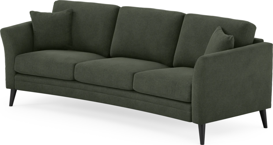 Eden - 3-sits soffa svängd - Grön