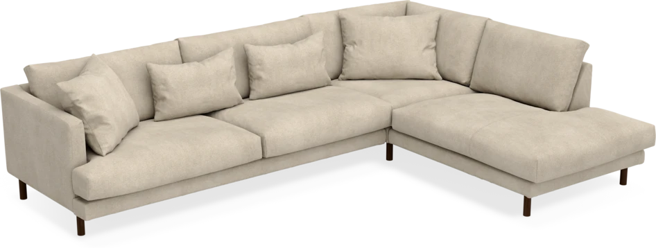 Harper - 3-sits soffa med divan höger - Beige